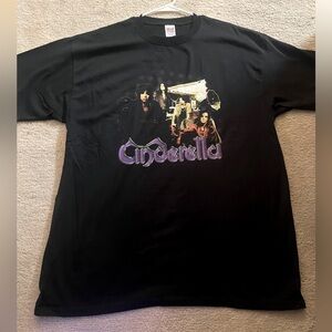 BRAND NEW 2005 TOUR SUPER RARE CINDERELLA ANVIL NENS T SHIRT 2XL